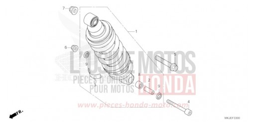 REAR CUSHION CB1000RAP de 2023